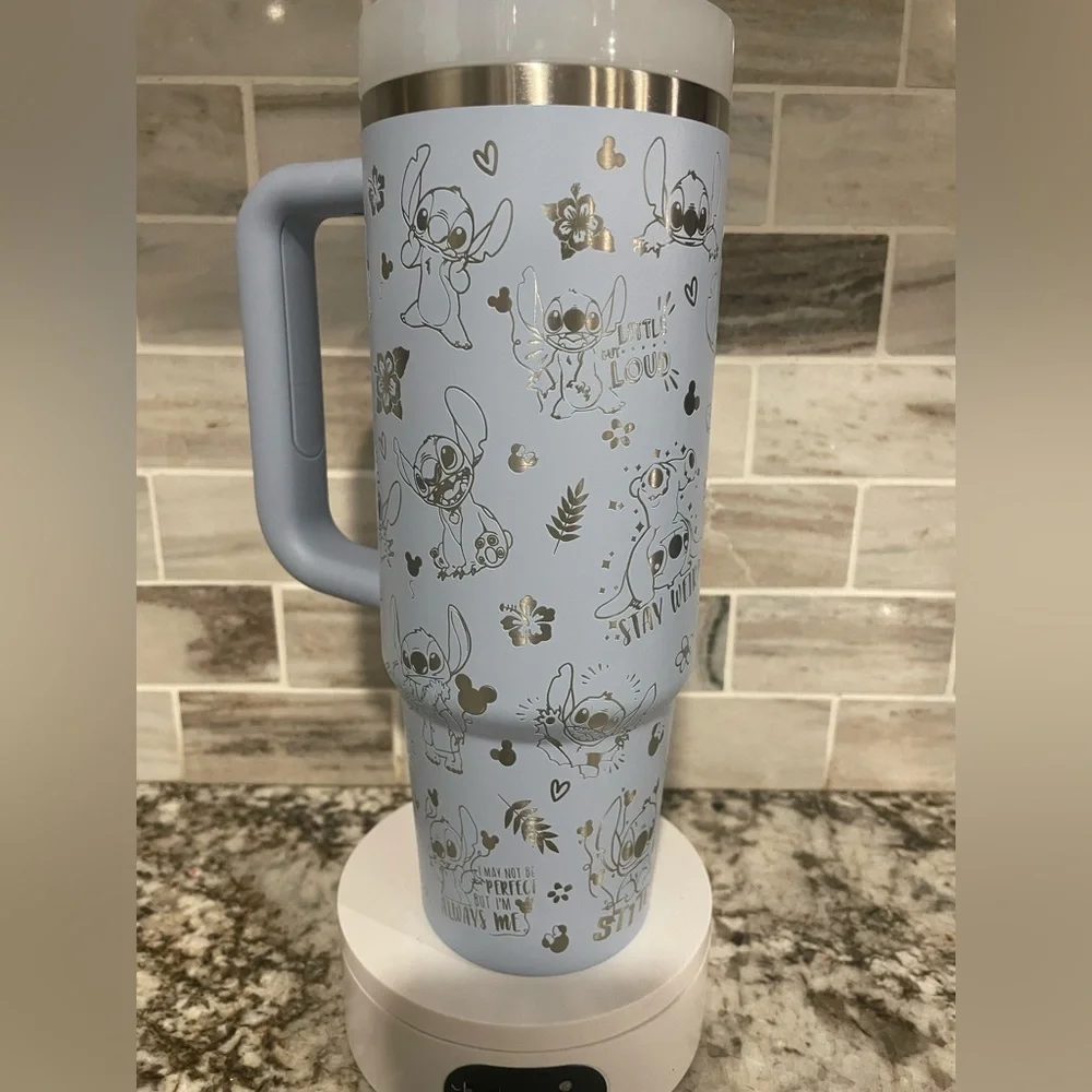 Lilo and stitch laser engraved Stanley Tumbler cup 30 oz 40 oz NEW choose color - Picture 4 of 7